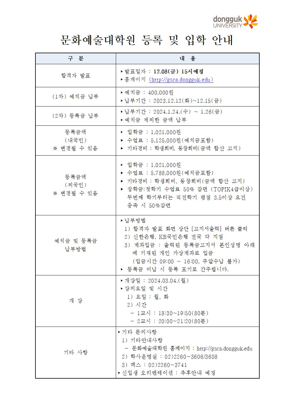 합격자 유의사항