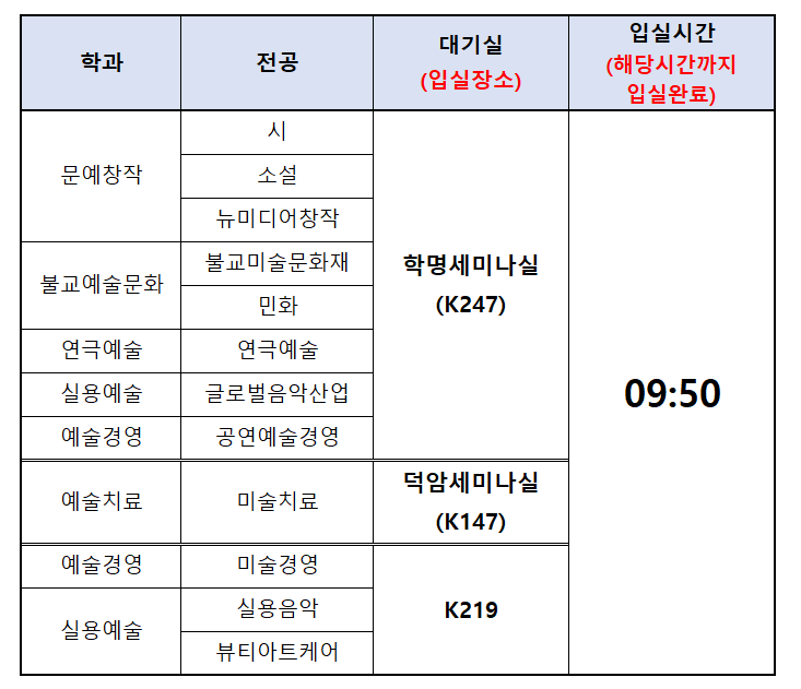 면접 장소